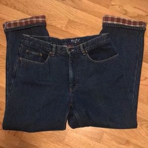 🤠Eddie Bauer Flannel Lined Denim Jeans🤠